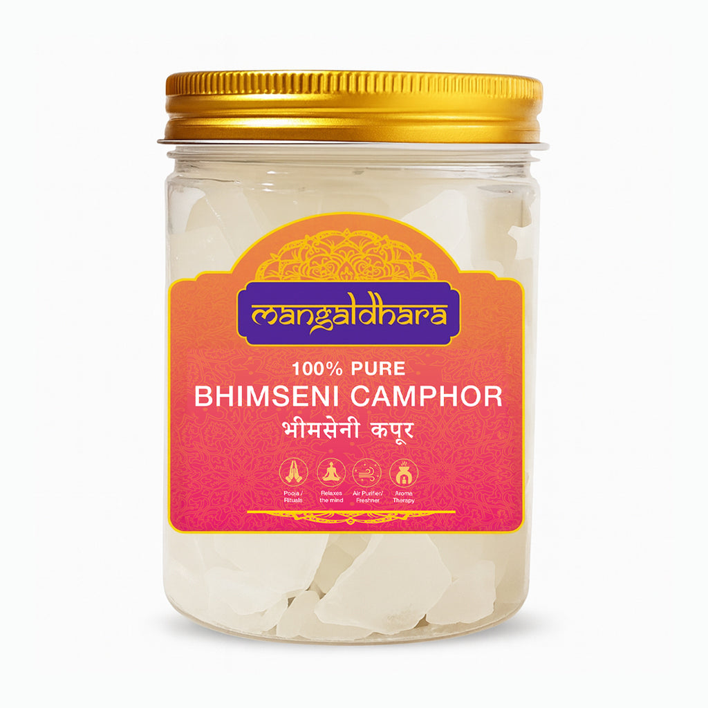 Mangaldhara 100% Pure Bhimseni Camphor – 250g (Premium Natural Kapoor)