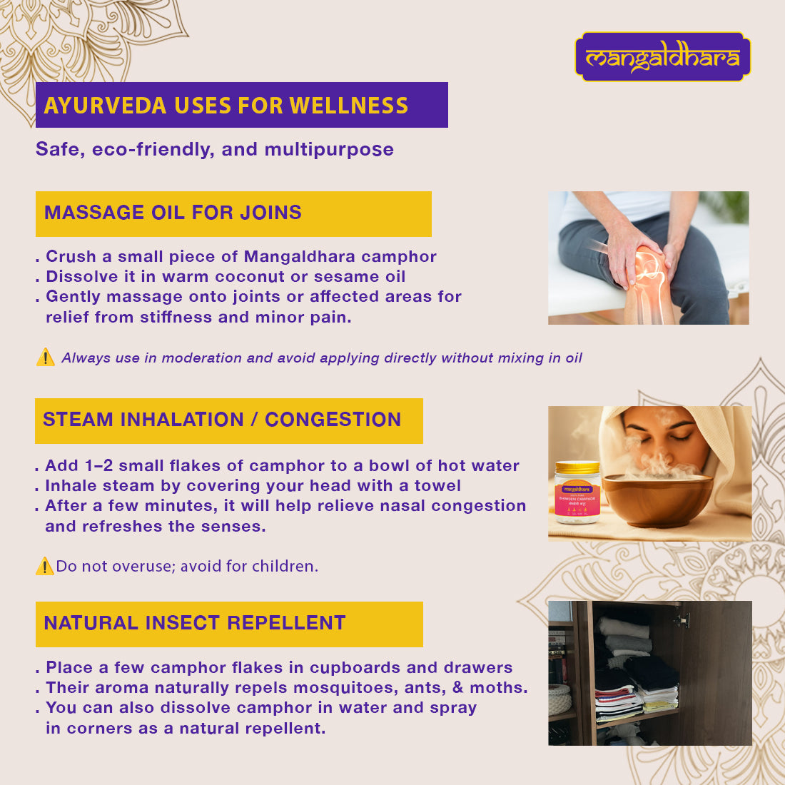 Mangaldhara 100% Pure Bhimseni Camphor