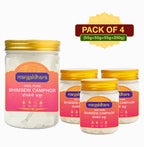Mangaldhara Bhimseni Camphor – Pack of 4 (1x250g + 3x55g) | 100% Pure & Natural Camphor | Pooja, Aarti, Diffuser & Air Purification