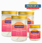 Mangaldhara Bhimseni Camphor – Pack of 4 (3x250g + 1x55g) | 100% Pure & Natural Camphor | Pooja, Aarti, Diffuser & Air Purification